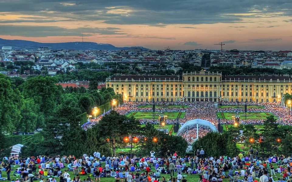 Konzert der Wiener Philharmoniker vor Schloss Schönbrunn, Wien