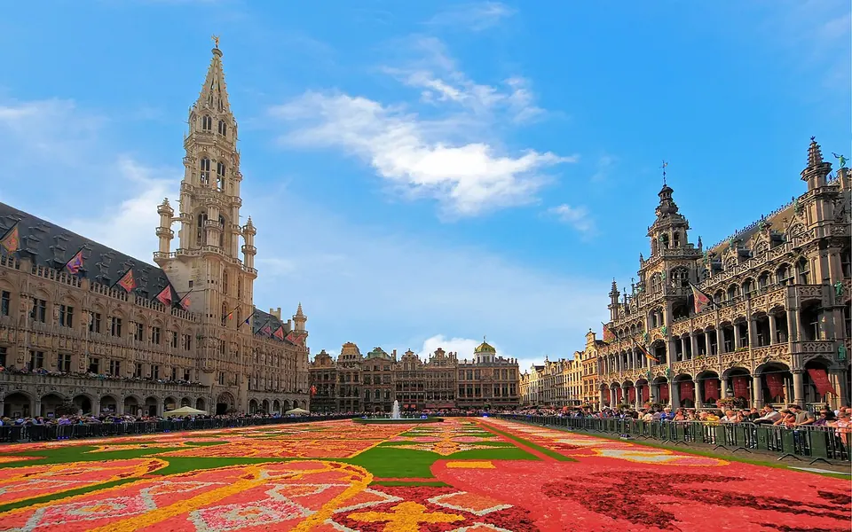 The largest begonia carpet in the world at an event that takes place in August every two years.