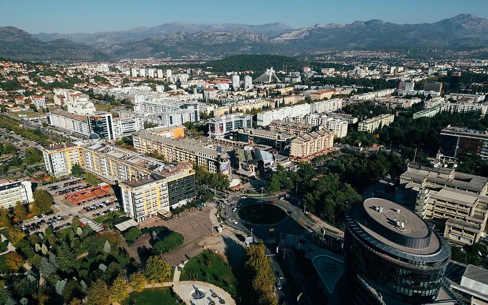View of Podgorica, Montenegro