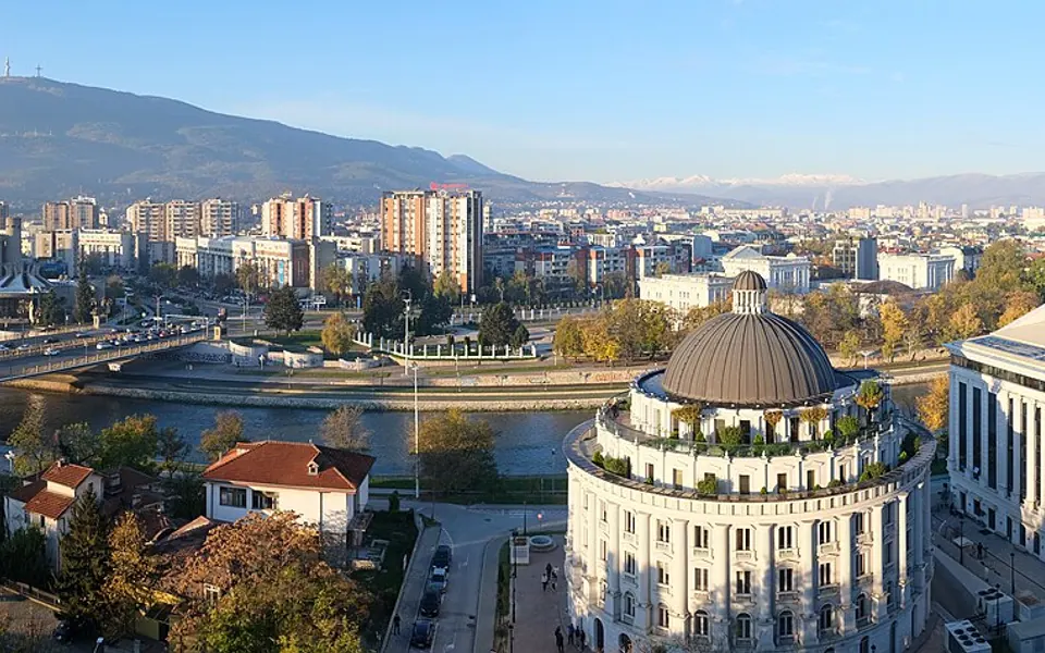 View from Skopje Fortress.