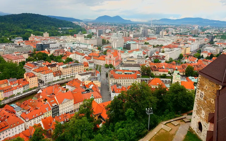 Ljubljana Old Town, Slovenia (Old Camera)